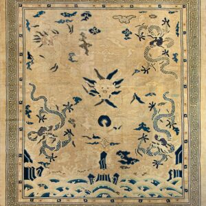 19th Century Chinese Peking Dragon Carpet