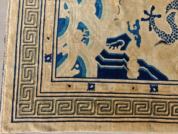 19th century chinese peking dragon carpet