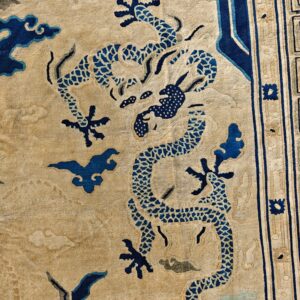 19th Century Chinese Peking Dragon Carpet