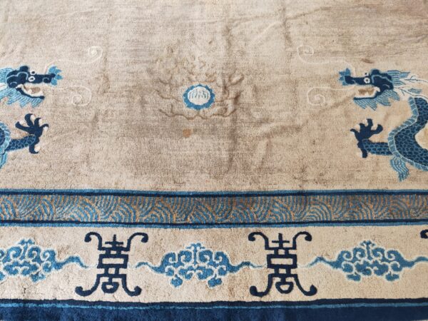 Antique chinese peking rug