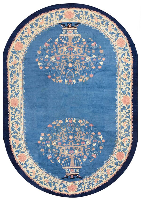 Antique chinese peking rug 8' 8" x 12' 8"