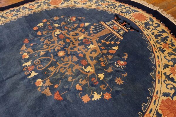 Antique chinese peking rug 8' 8" x 12' 8"