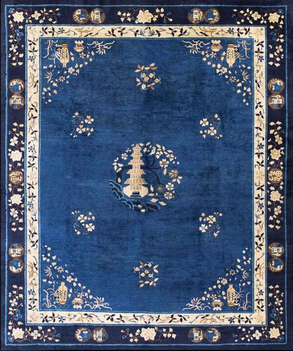 Antique chinese peking rug