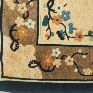 Floral design on beige background