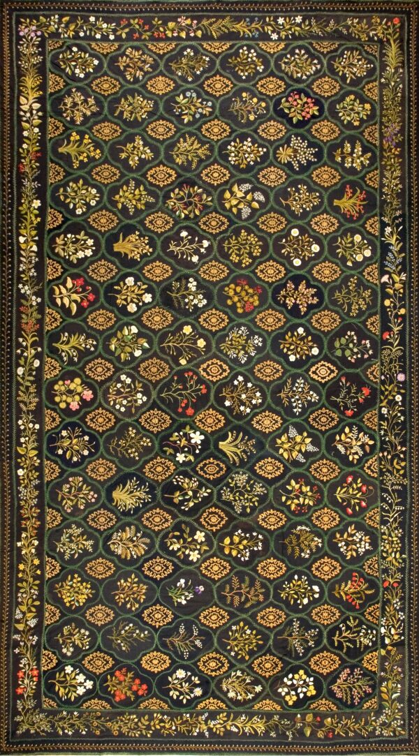 Antique english needlework carpet
