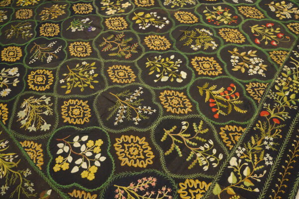 Antique english needlework carpet