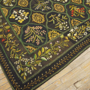 Antique English Needlework Carpet