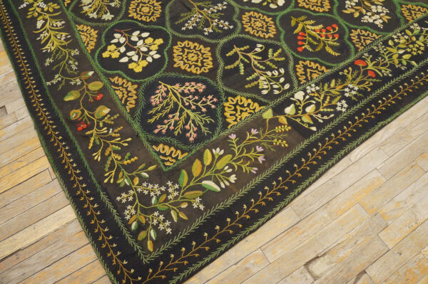 Antique english needlework carpet
