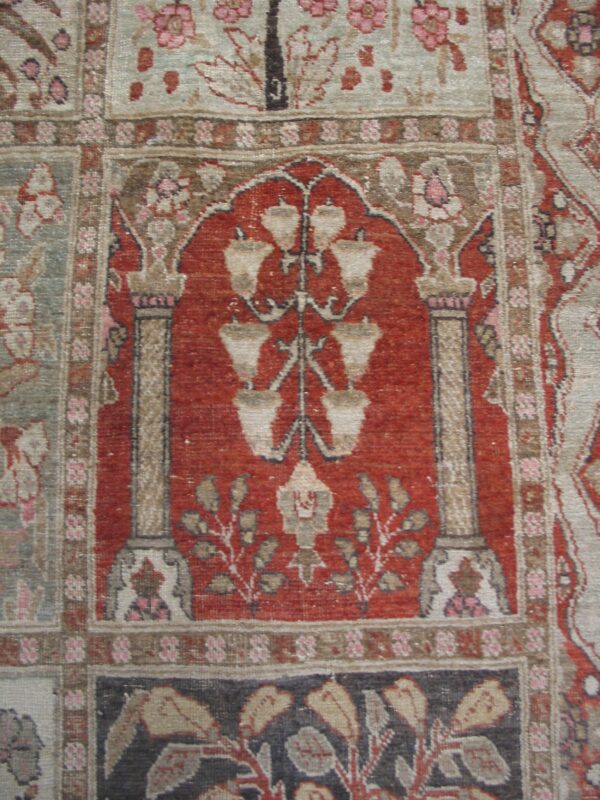 Early 20th century persian tabriz garden carpet (