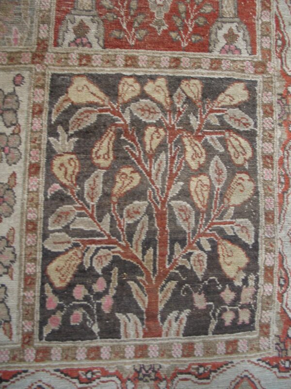 Early 20th century persian tabriz garden carpet (