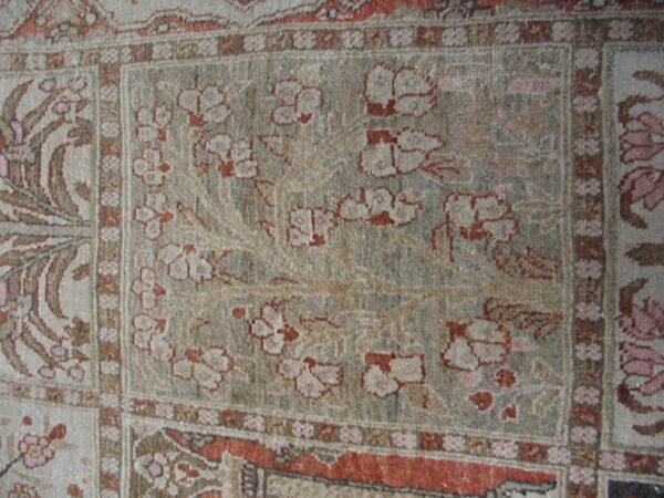 Early 20th century persian tabriz garden carpet (