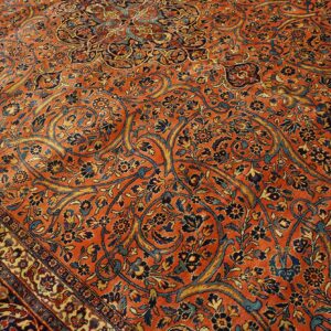 Antique Kashan, Dabir Rug 9' 11" x 15' 4"