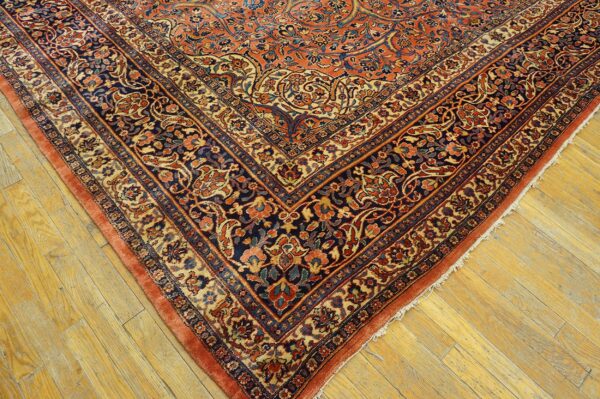 Intricate patterned antique persian rug