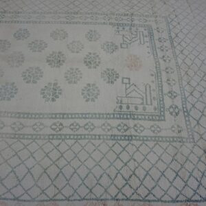 Late 19th Century Indian Cotton Agra Carpet