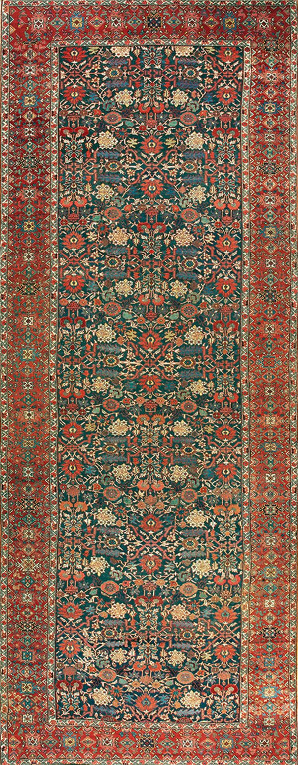Mid 19th century n. W. Persian gallery carpet