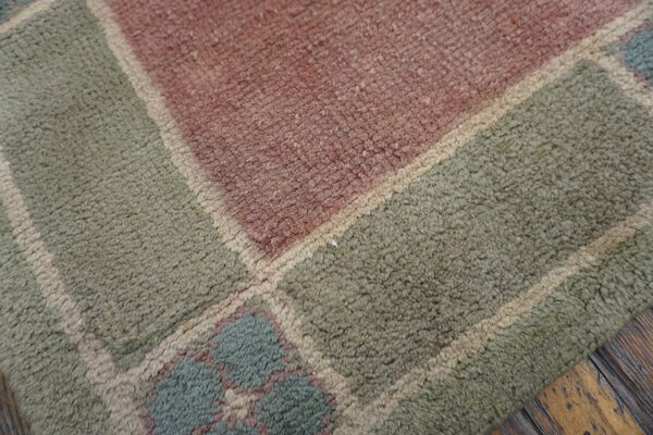 Open solid pink rose color field austrian art nouveau werkstätte viennese carpet - image 4