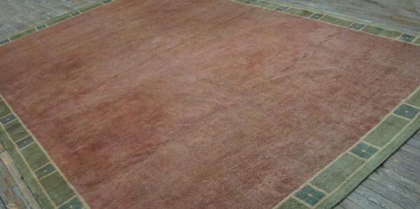 Open solid pink rose color field austrian art nouveau werkstätte viennese carpet - image 5