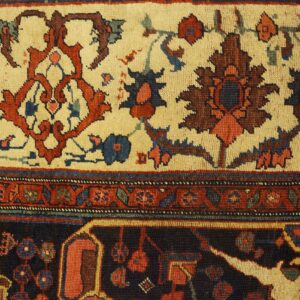 Close-up of the border detail on an antique rug by Rugs On Net. by Rugs On Net