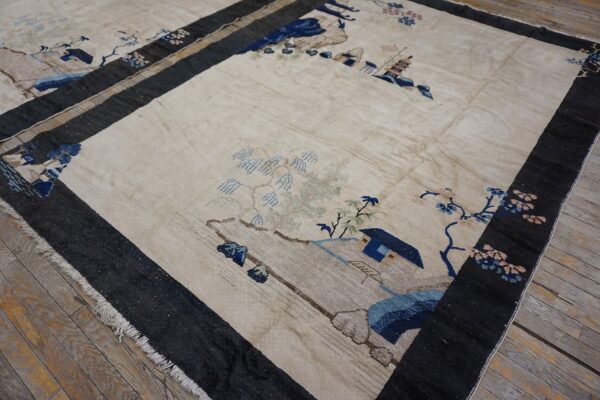 Decorative chinese art deco carpet design