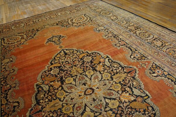 Antique persian tabriz rug