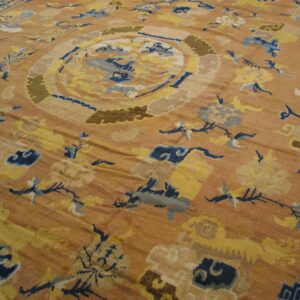 Colorful traditional Chinese rug design