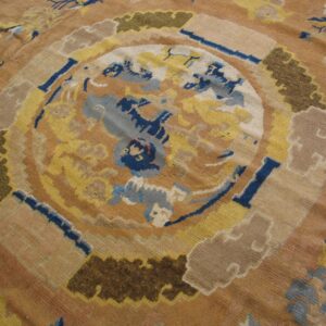 Colorful traditional Chinese rug design