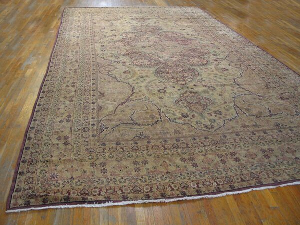 Intricate floral patterned antique rug