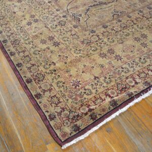 Antique Chinese Peking rug on wood