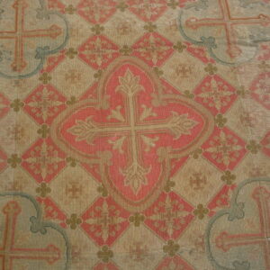 Large Antique 19th Century Allover Geometric French Flatweave Needlepoint Carpet by Rugs On net