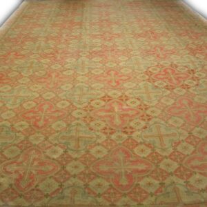 Ornate patterned vintage rug design.