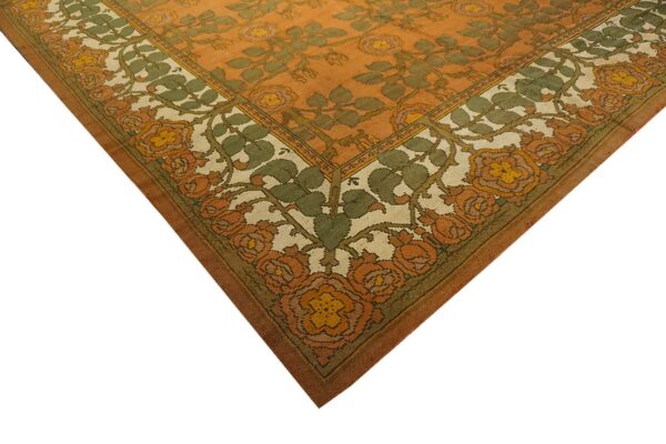 Large oversized coral antique classic arts & crafts design irish donegal carpet by cfa voysey - image 7