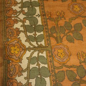 Ornate floral pattern on warm background