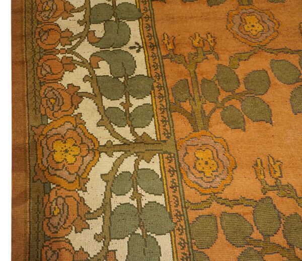 Ornate floral pattern on warm background