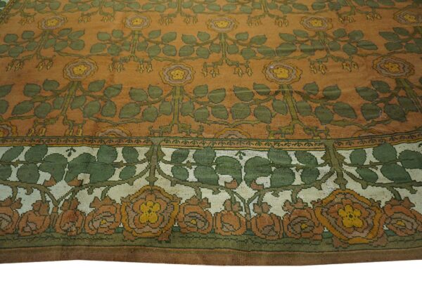 Large oversized coral antique classic arts & crafts design irish donegal carpet by cfa voysey - image 5