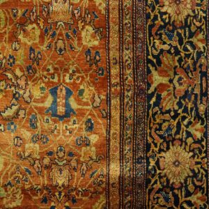 Ornate Persian rug with vibrant colors