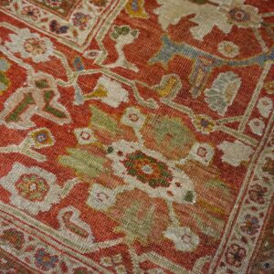 Oversized Antique Late 19th Century Ivory Allover Persian Ziegler Sultanabad Carpet by Rugs On Net