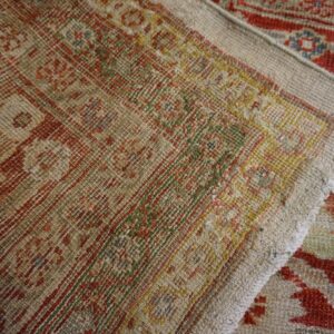 Oversized Antique Late 19th Century Ivory Allover Persian Ziegler Sultanabad Carpet by Rugs On Net