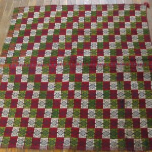 Colorful geometric patterned textile design