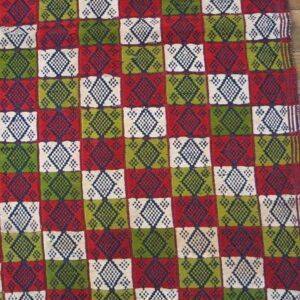 Colorful geometric patterned textile design