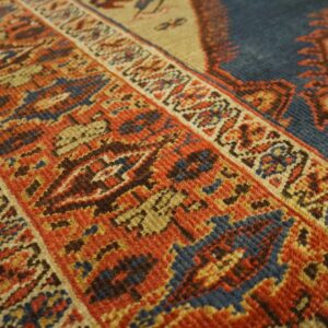 Close-up of the intricate geometric border pattern on the Persian Rug by Rugs On Net. by Rugs On Net