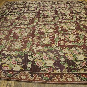 Large floral rug with dark ground by Rugs On Net