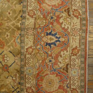 Close-up of the border detail on an antique Oriental rug by Rugs On Net. by Rugs On Net
