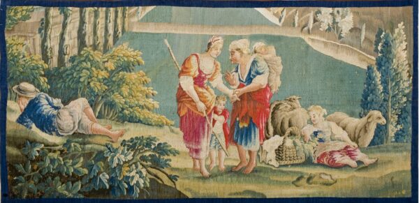 Beautiful mid18th century french pictorial pastoral scene wall-hanging tapestry by rugs on net