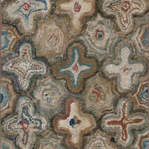 Circa 1880 American Hooked Wool Runner with Multicolor Jewel Tones and Vintage folk art style Rug by Rugs On Net