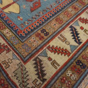 Close-up of the border detail on an antique rug by Rugs On Net. by Rugs On Net