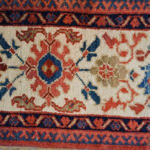 Exceptional Ivory Color with Medallions Design Antique Sultanabad Rug