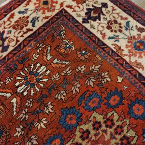 Exceptional Ivory Color with Medallions Design Antique Sultanabad Rug