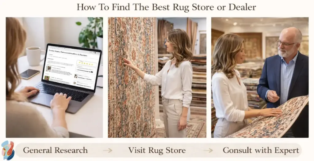 How to fine the best rug store or dealer by rugs on net