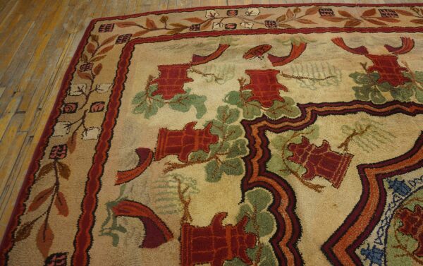 Colorful antique navajo rug design