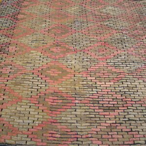 Abstract brick pattern rug in pink, tan, and brown by Rugs On Net. by Rugs On Net